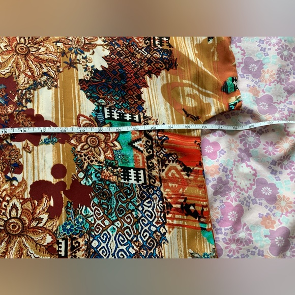 Bohemian rust/burnt orange floral top size XL - Picture 7 of 8